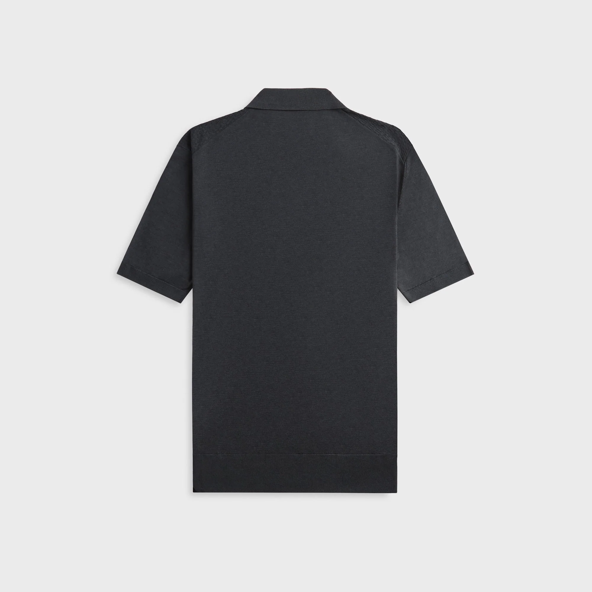 Orlebar Brown Burnham Silk Polo Shirt - Granite - Image 2