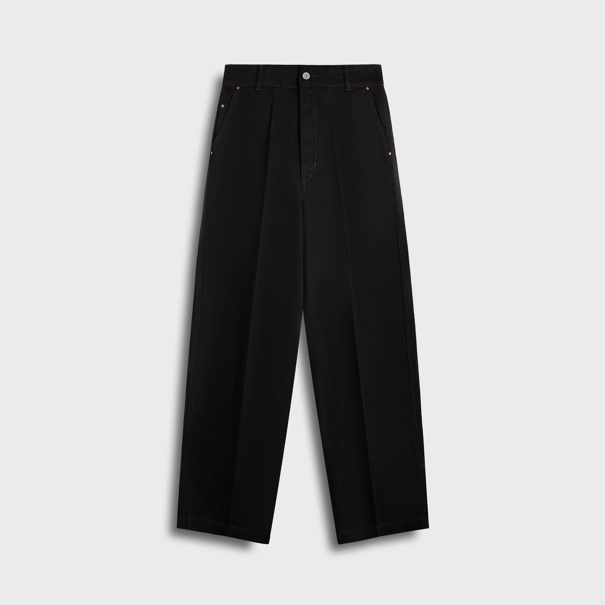 Lemaire Maxi Barrel Workwear Pants - Black