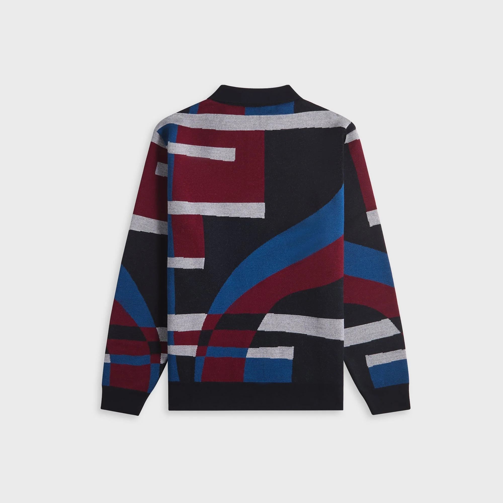 by Parra Vertical Forest Knitted Polo - Blue - Image 2