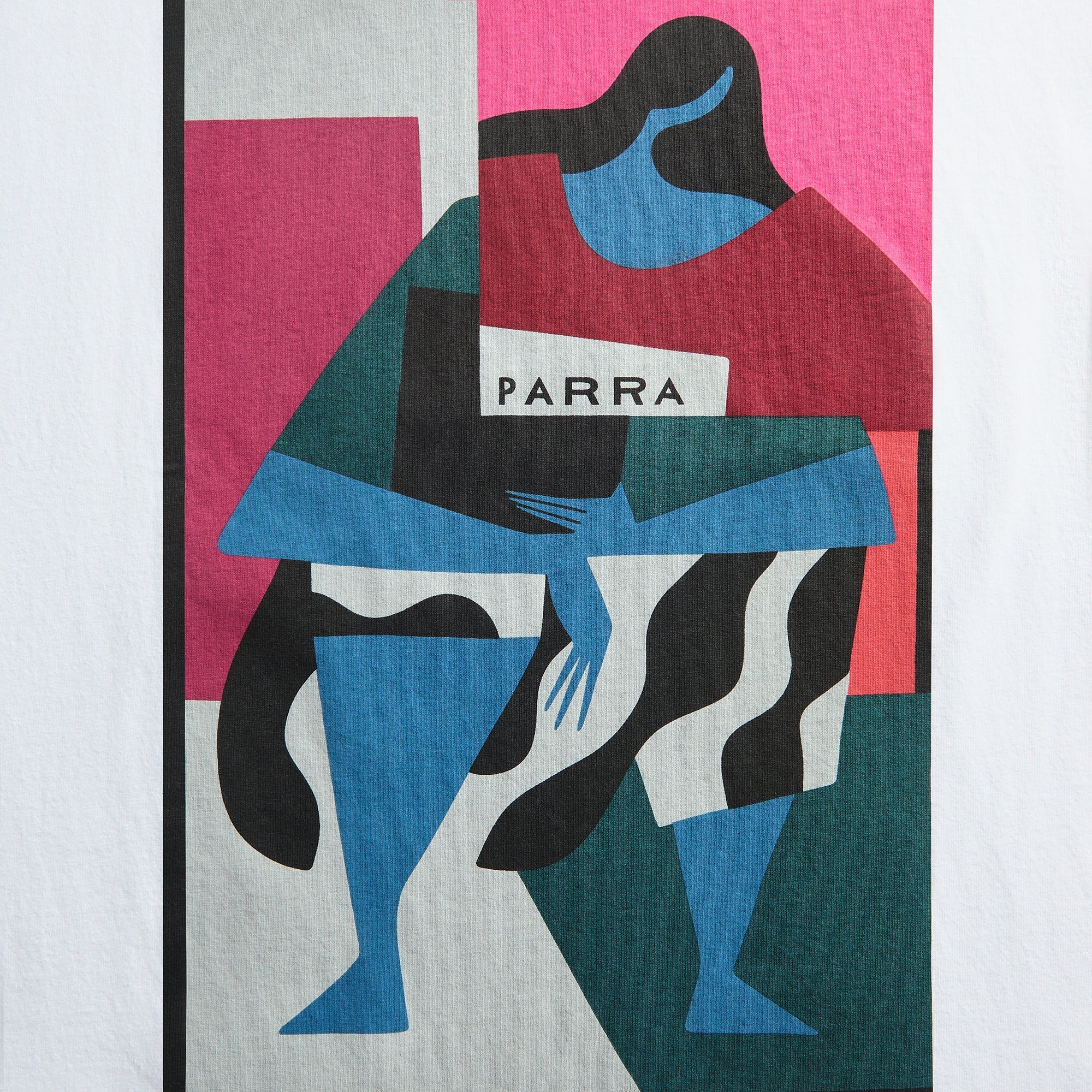 by Parra Reading The Square Tee - White - Image 3