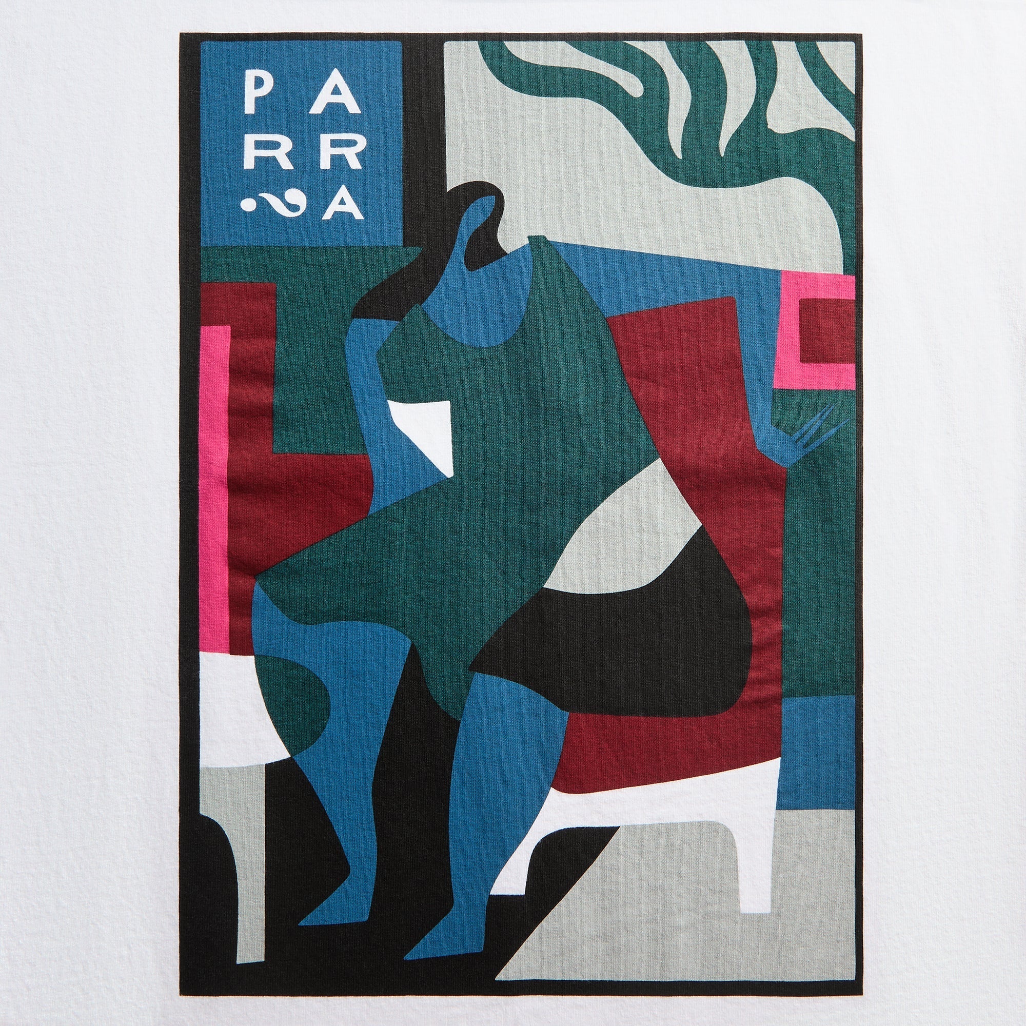 by Parra Leaving Now Tee - White - Image 3
