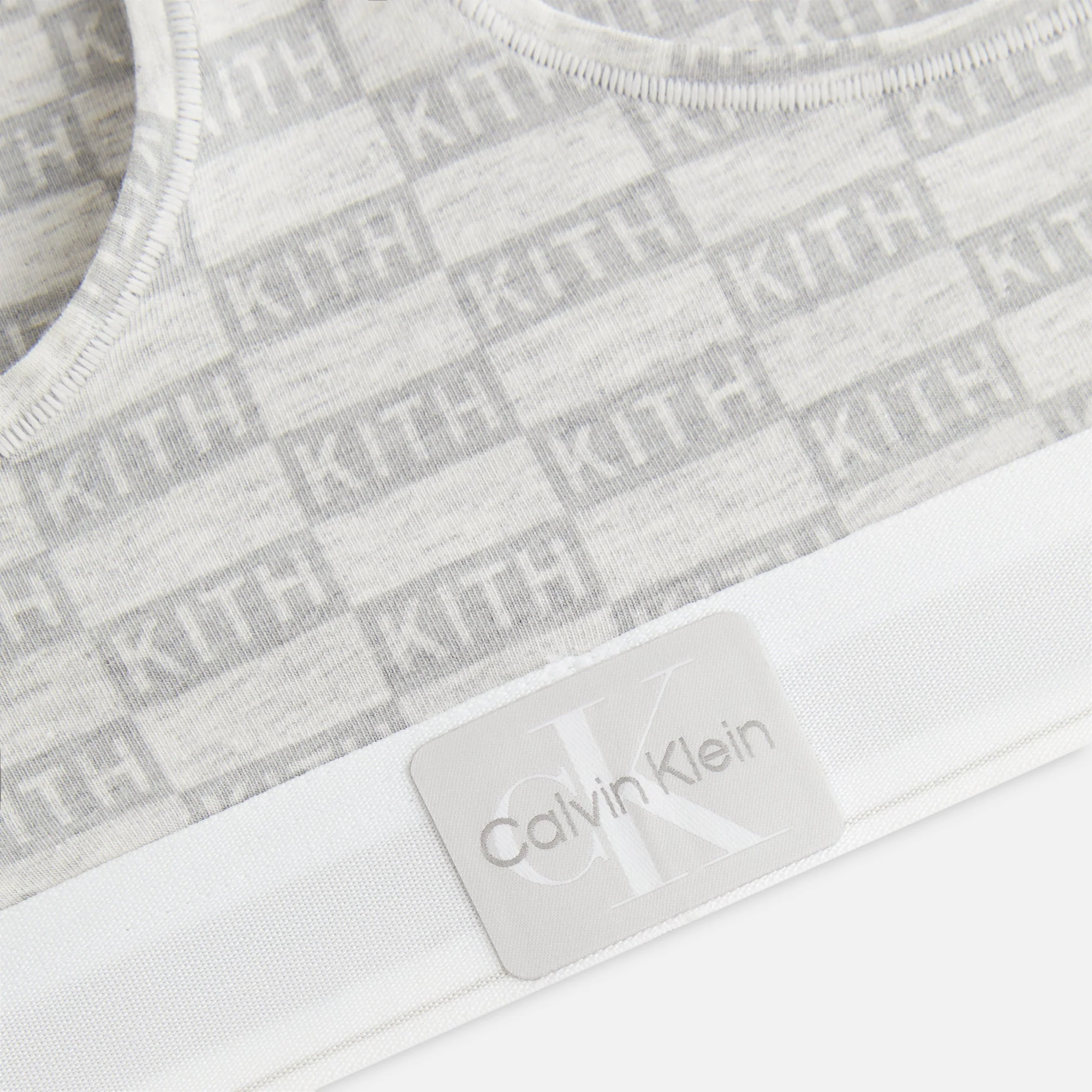Kith Women for Calvin Klein Classic Bralette - Light Heather Grey - Image 3