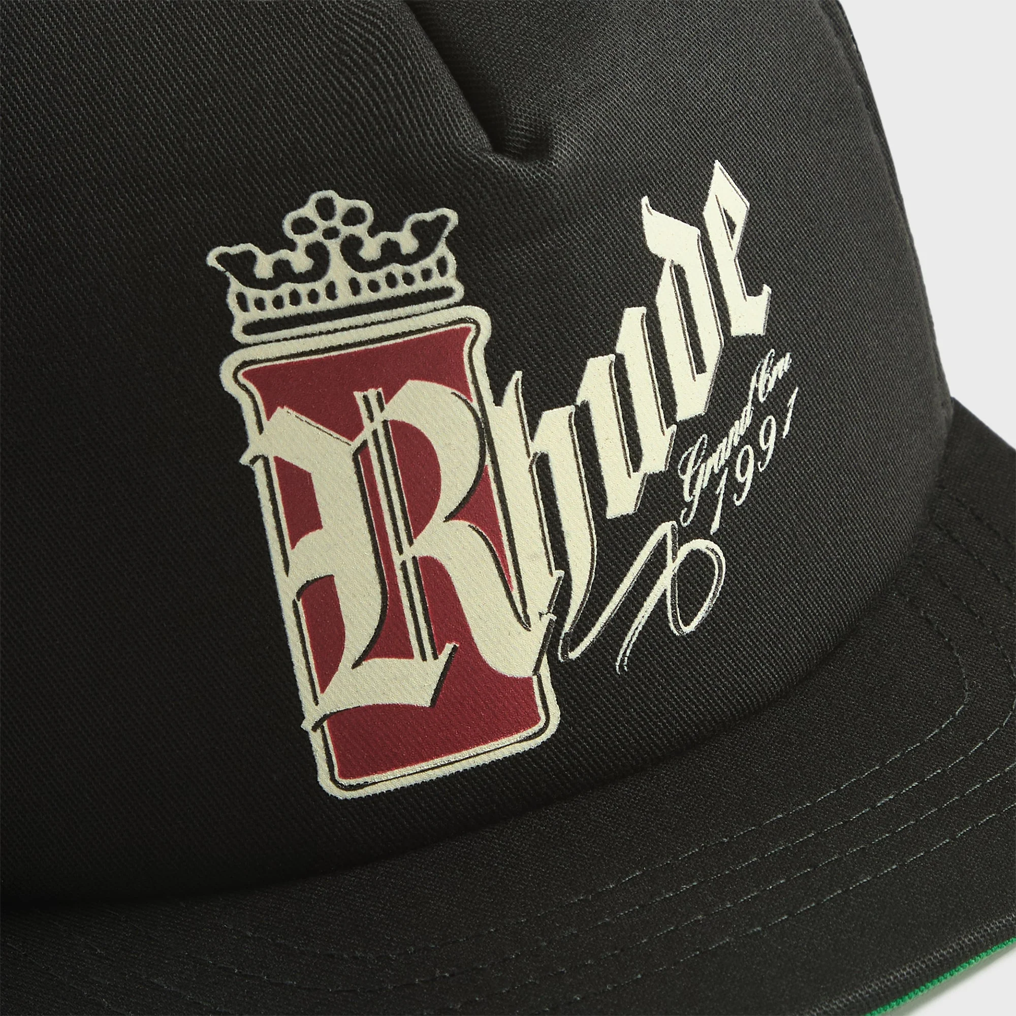 Rhude Fumar 91 Trucker Hat - Black / White / Red - Image 3