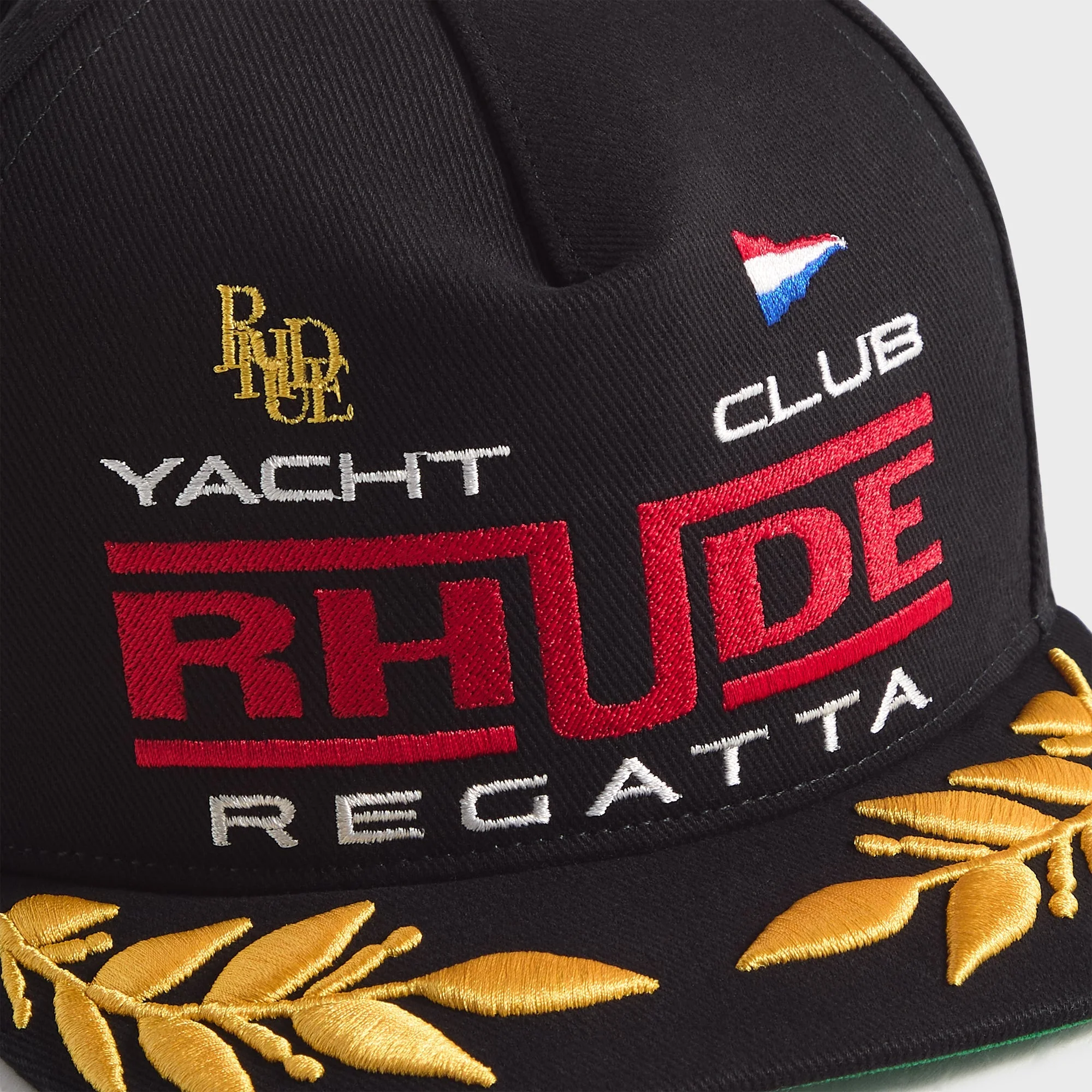 Rhude Regatta Club Cap - Black / White / Red - Image 3