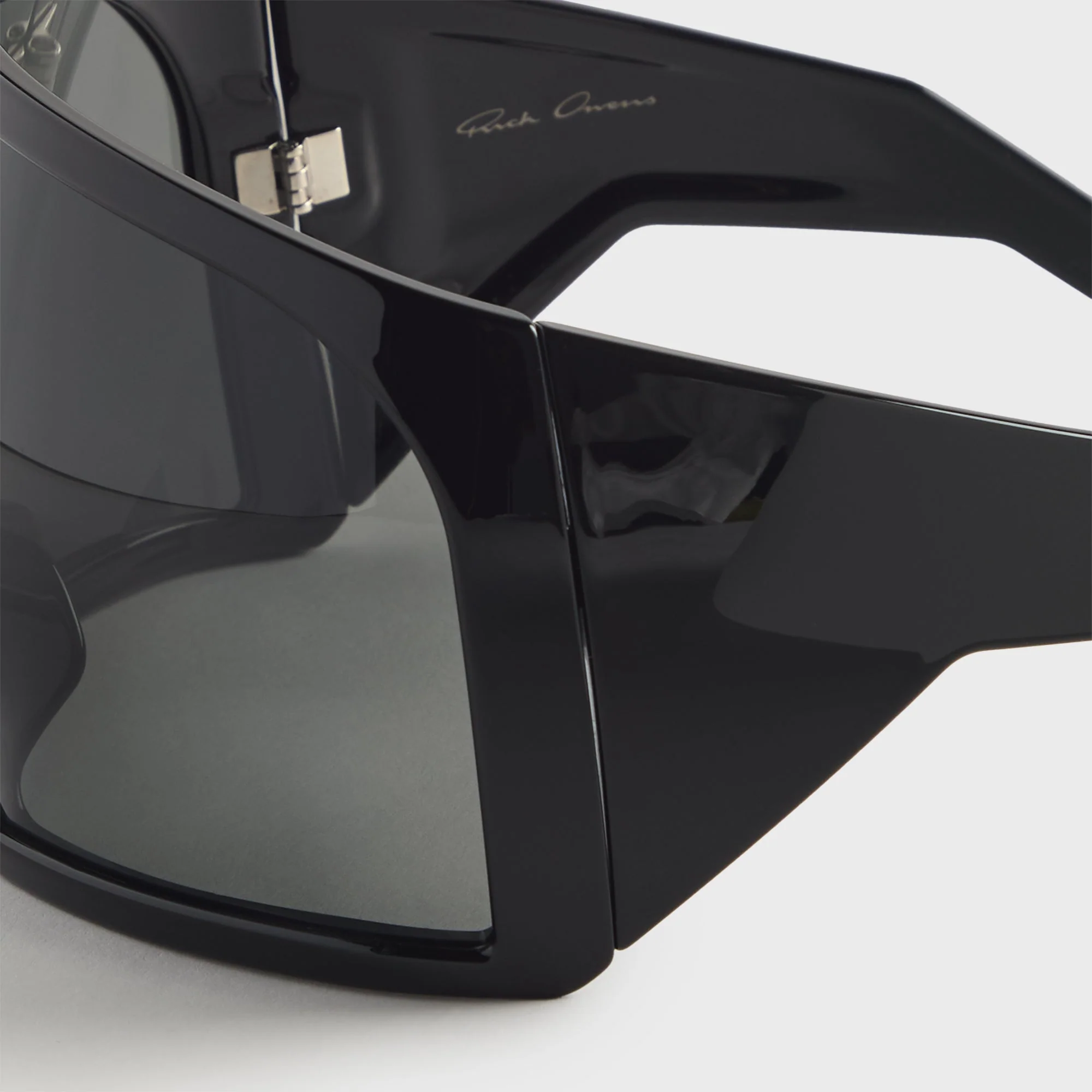 Rick Owens Kriester Shiny Sunglasses - Black - Image 3
