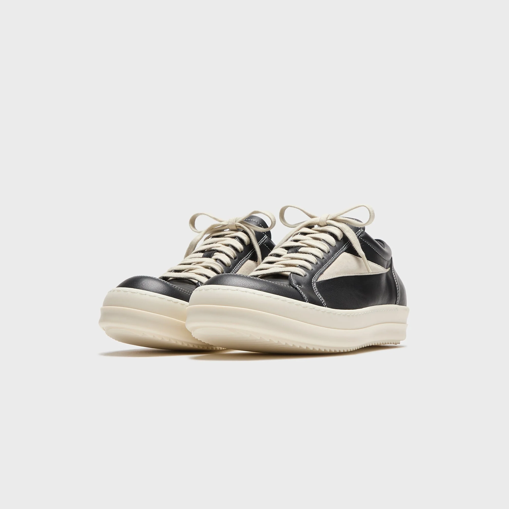 Rick Owens Vintage Sneaks - Black / Milk - Image 2