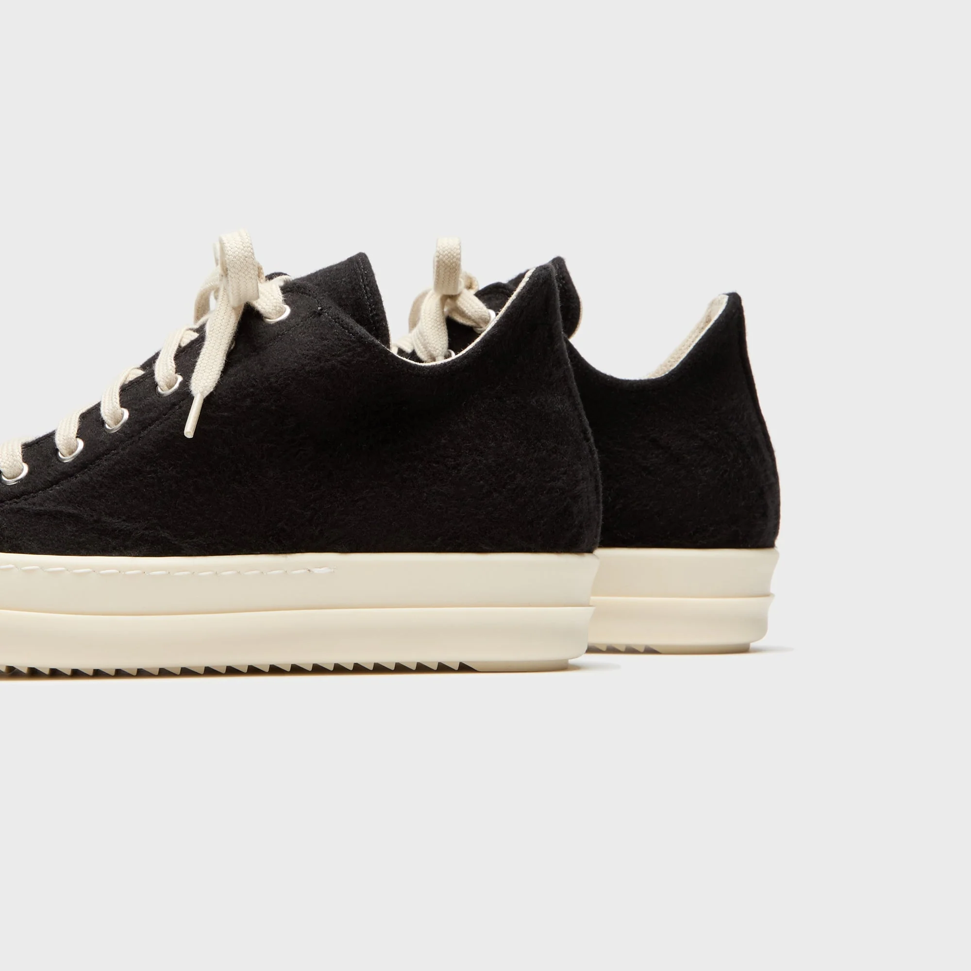Rick Owens WMNS DRKSHDW Low Sneaks - Black / Milk / Milk - Image 3
