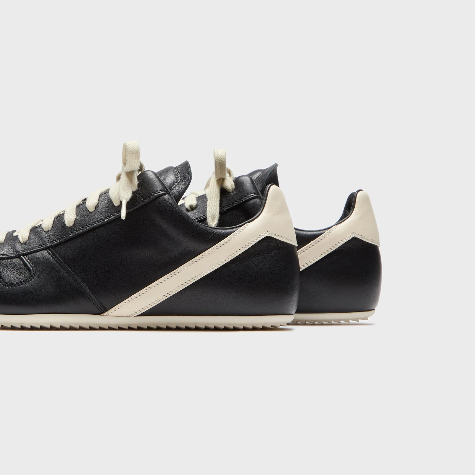 Rick Owens Concordians Minimal Sneaks - Black / Milk / Milk - Image 2