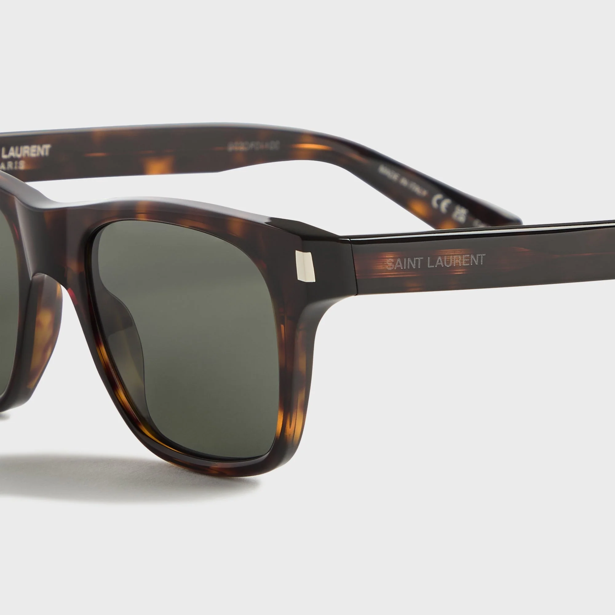 Saint Laurent 53MM Rectangular Sunglasses - Havana / Grey - Image 3