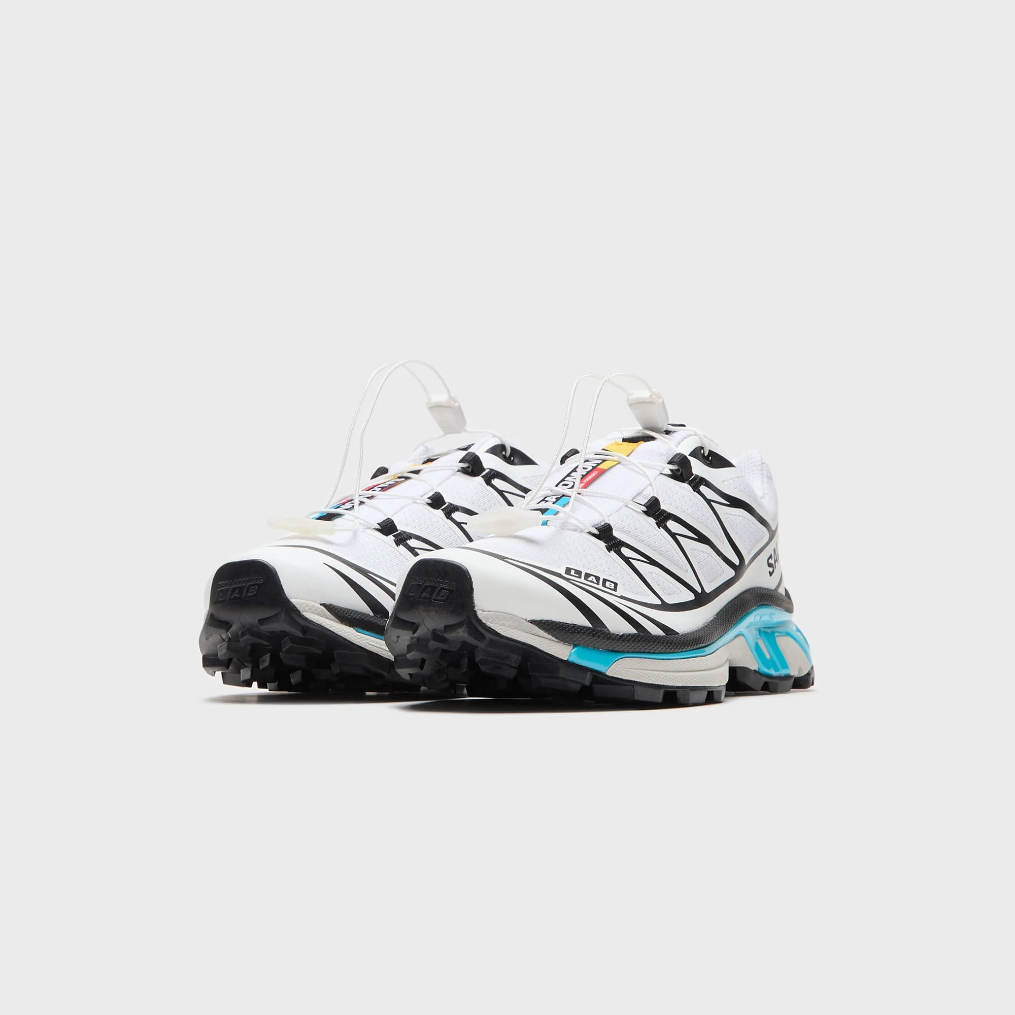 Salomon XT-6 - Black / White / Blue Curacao - Image 2