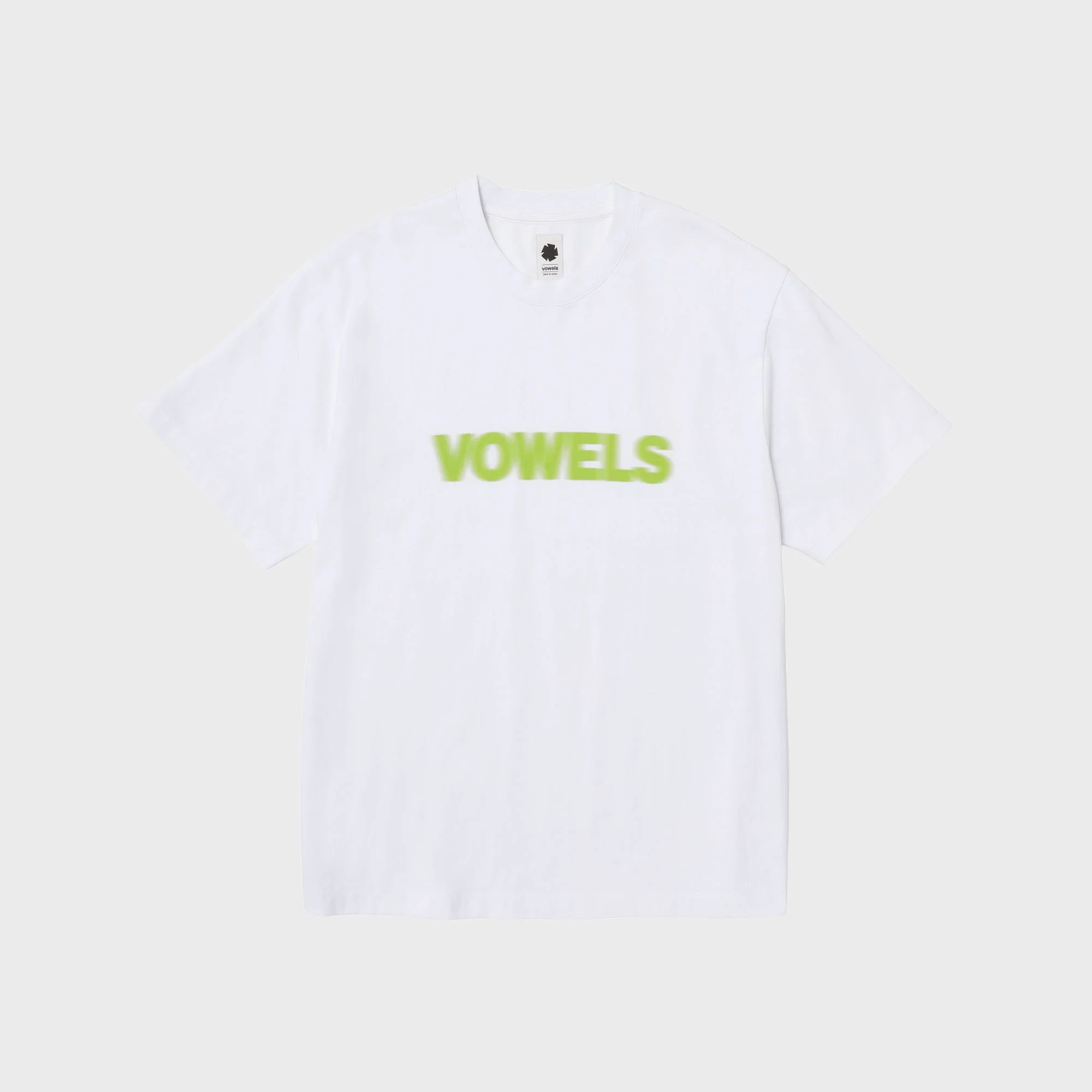 vowels Blur Tee - White
