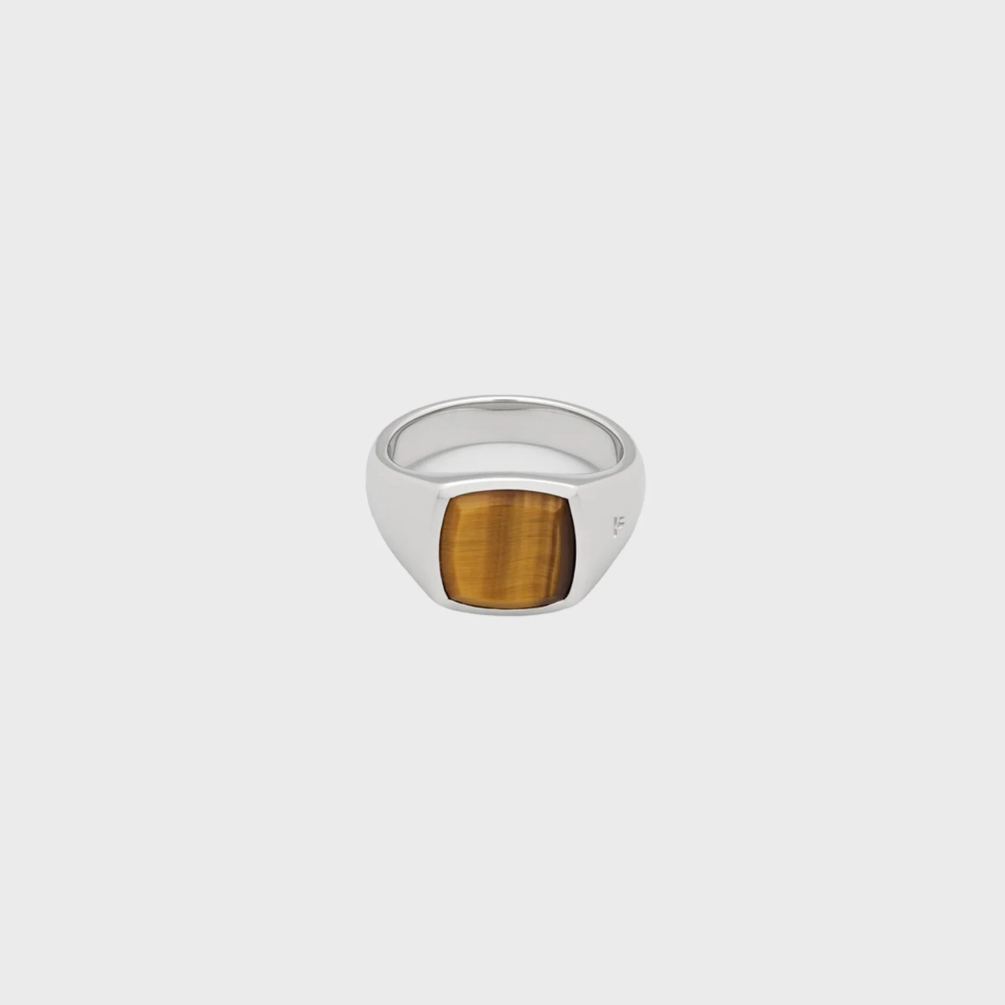 Tom Wood Kay Ring Tiger Eye 58" - Silver