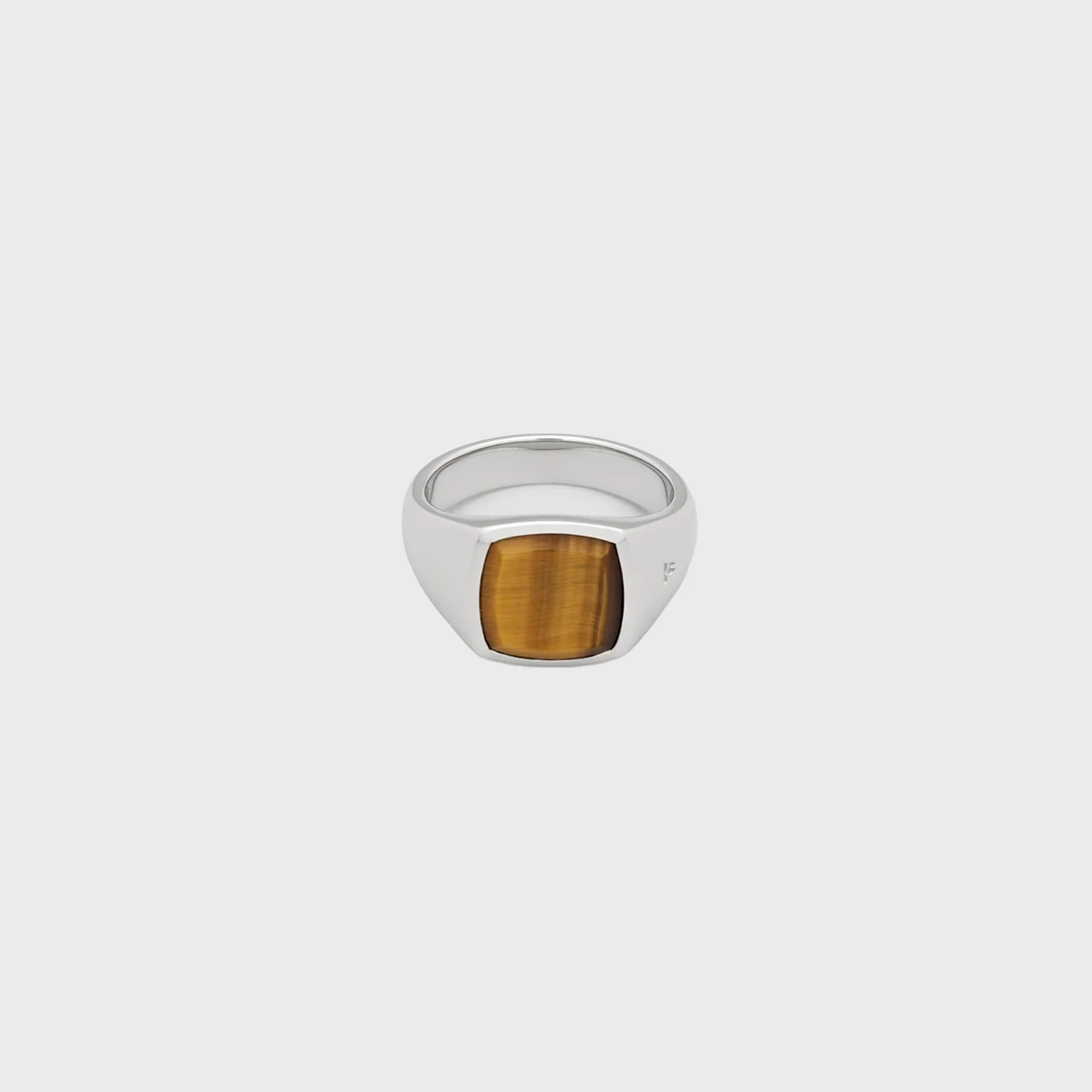 Tom Wood Kay Ring Tiger Eye 62" - Silver
