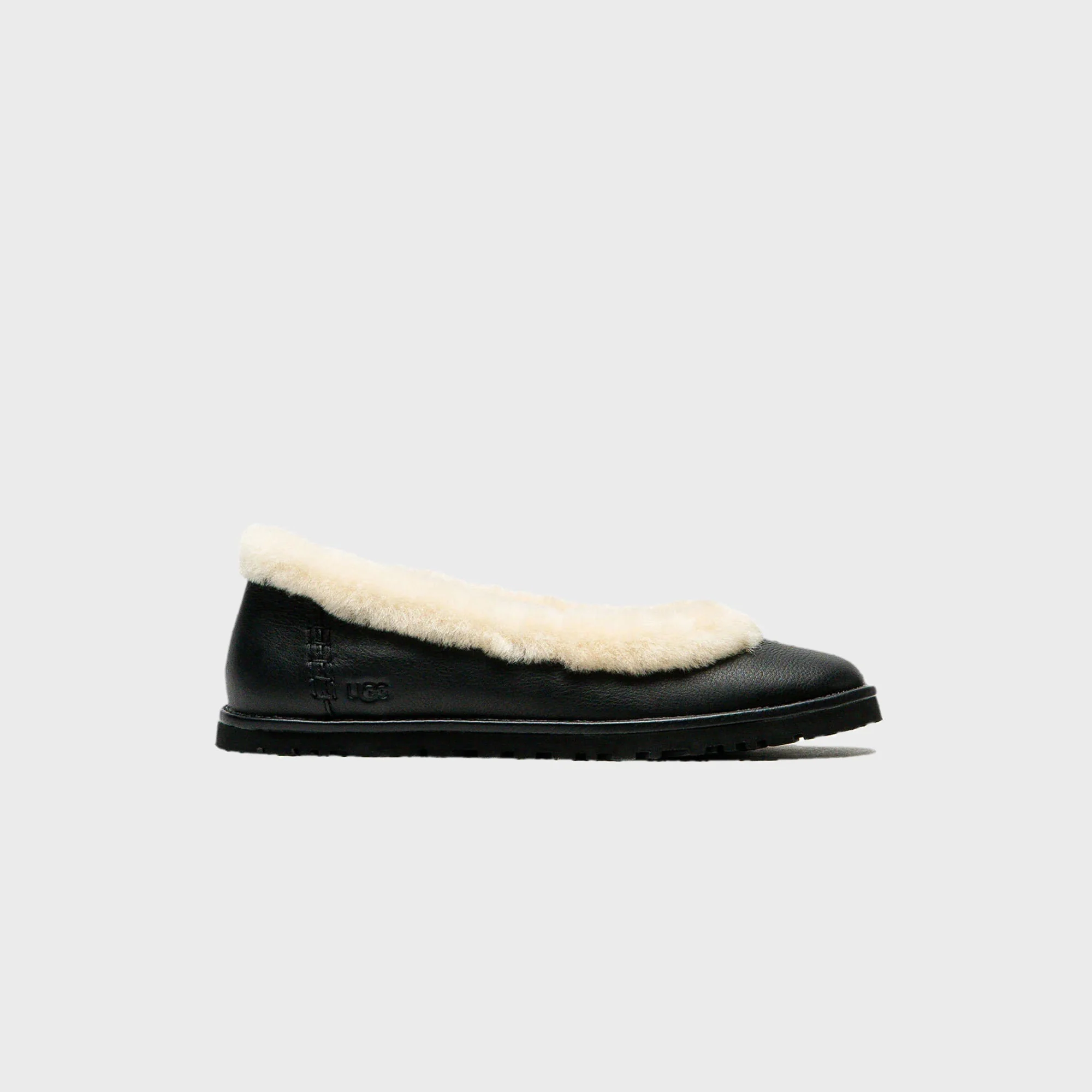 UGG WMNS Zora Leather Ballet Flat - Black