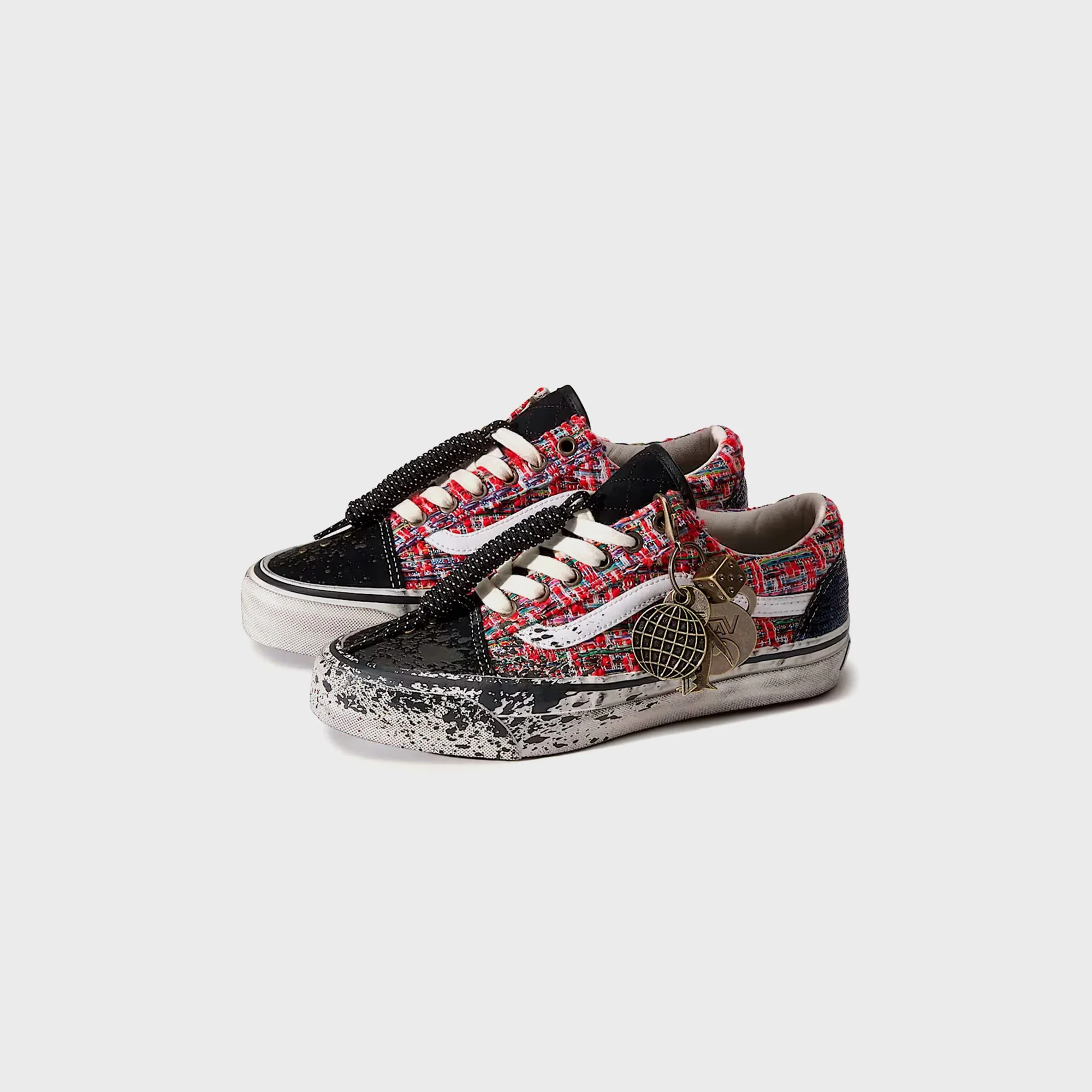 VANS Premium LX Old Skool - Black / Red / Multi - Image 2