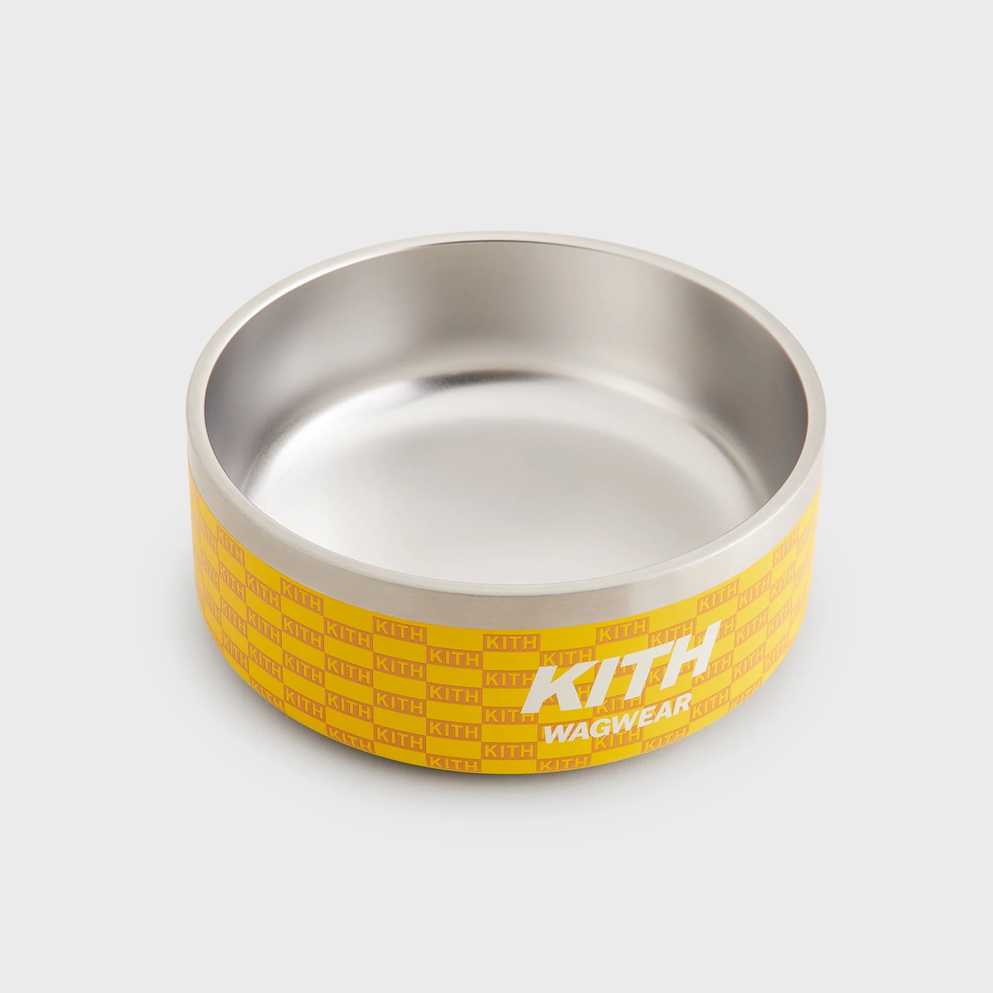Kith for wagwear Metal Dog Bowl - Yellow - Image 4