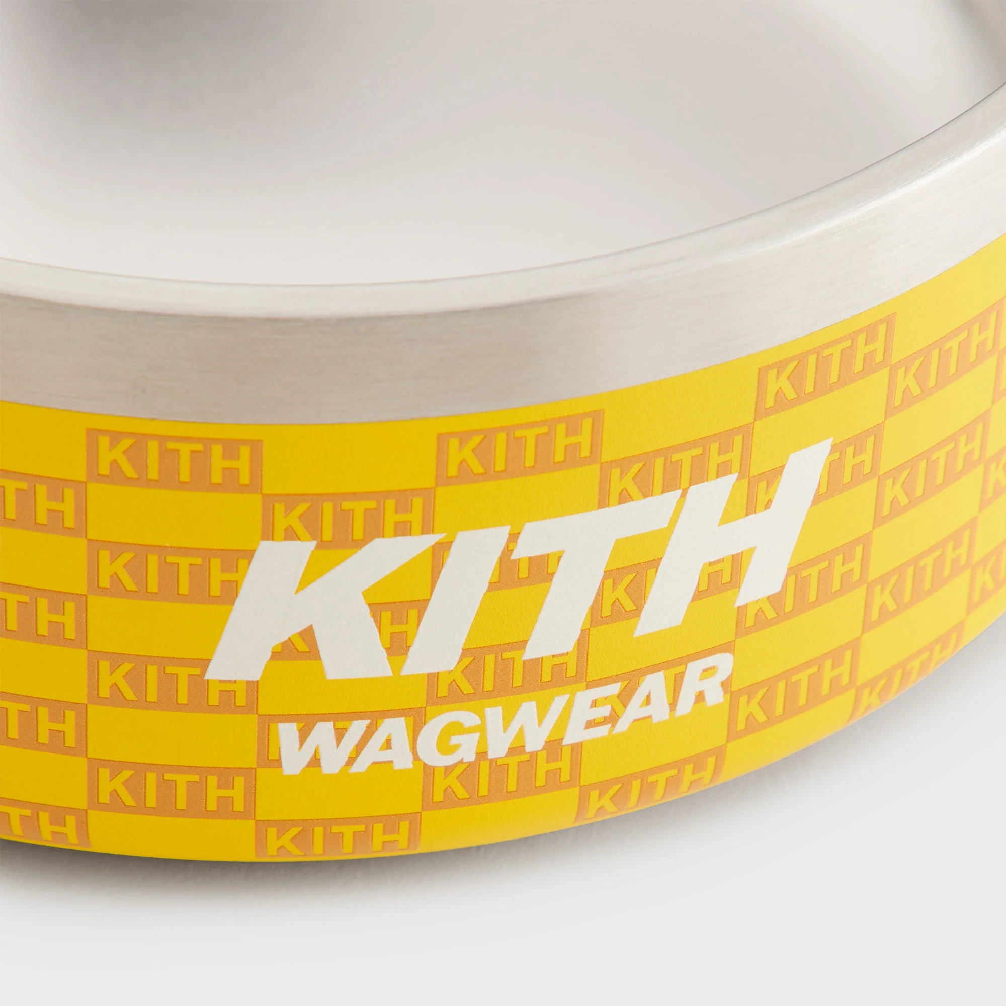 Kith for wagwear Metal Dog Bowl - Yellow - Image 6