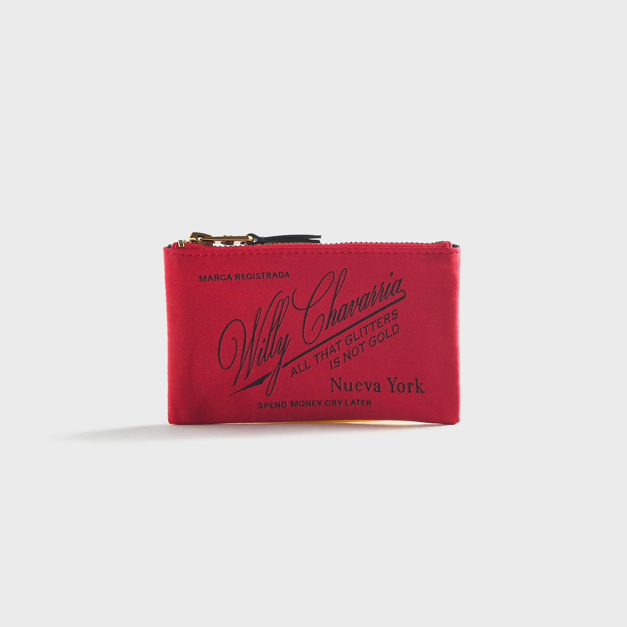 Willy Chavarria Label Wallet - Red Hot - Image 2
