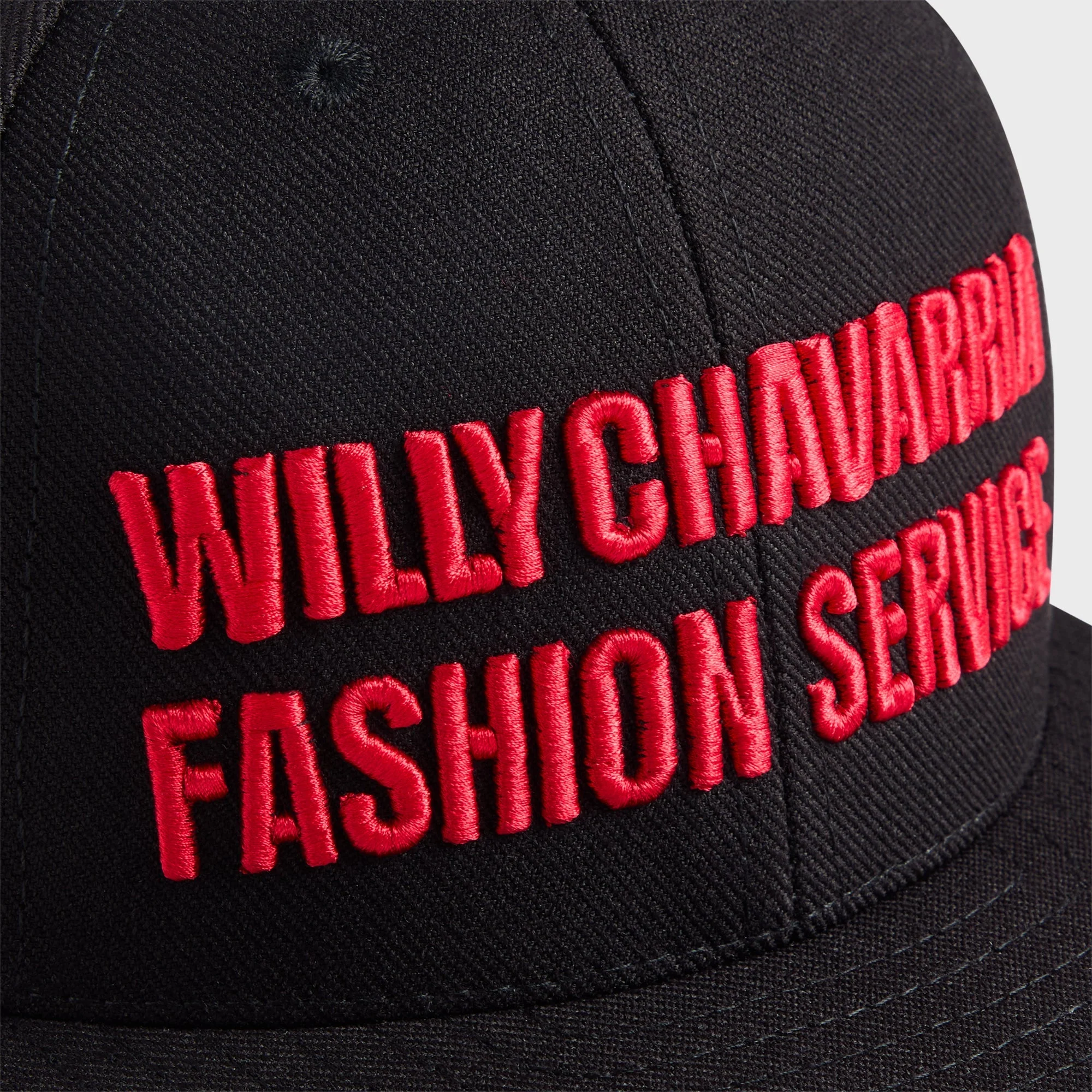 Willy Chavarria Fashion Service Cap - Black - Image 3