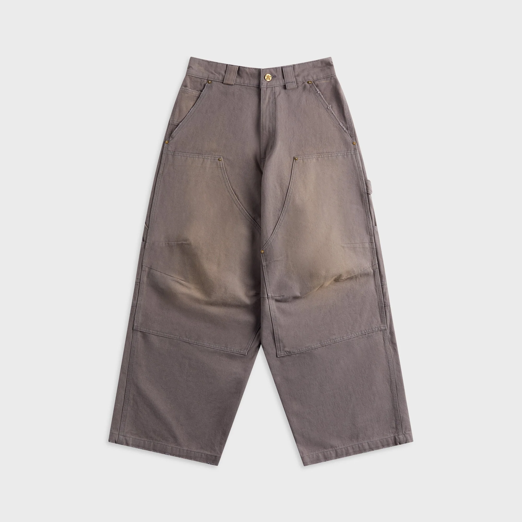 Willy Chavarria Stockton Double Knee Pant - Concrete