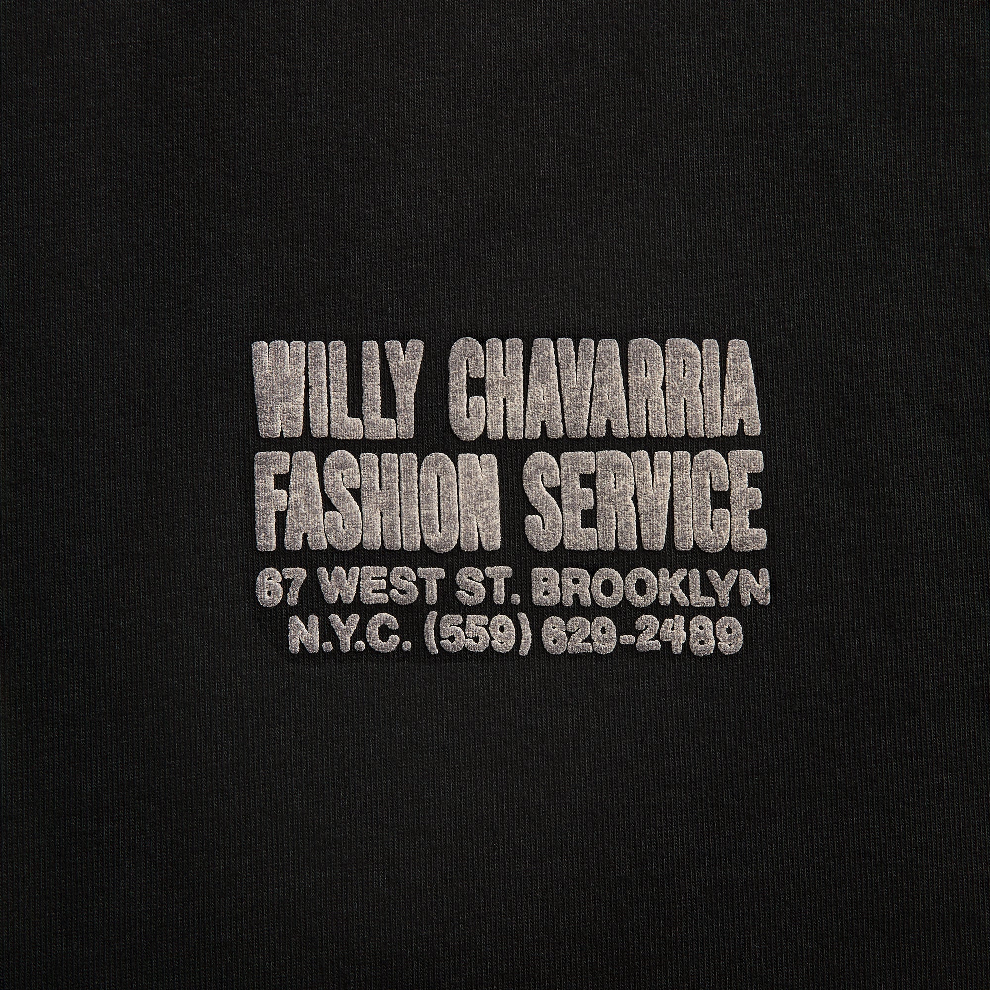 Willy Chavarria Fashion Services Standard Tee - Black - Image 3