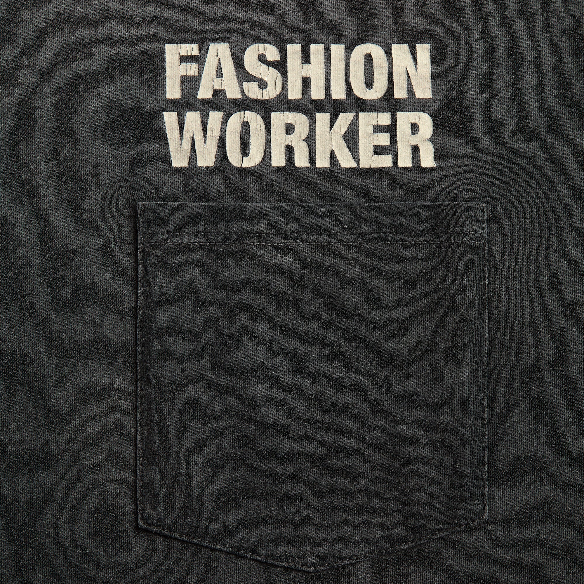 Willy Chavarria Fashion Worker Easy Tee - Black Beauty - Image 3