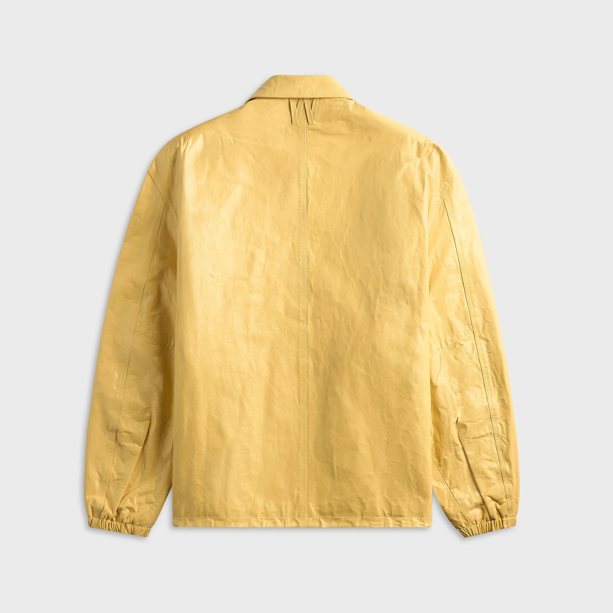 Willy Chavaria Leather Coach Jacket - Butter - Image 2
