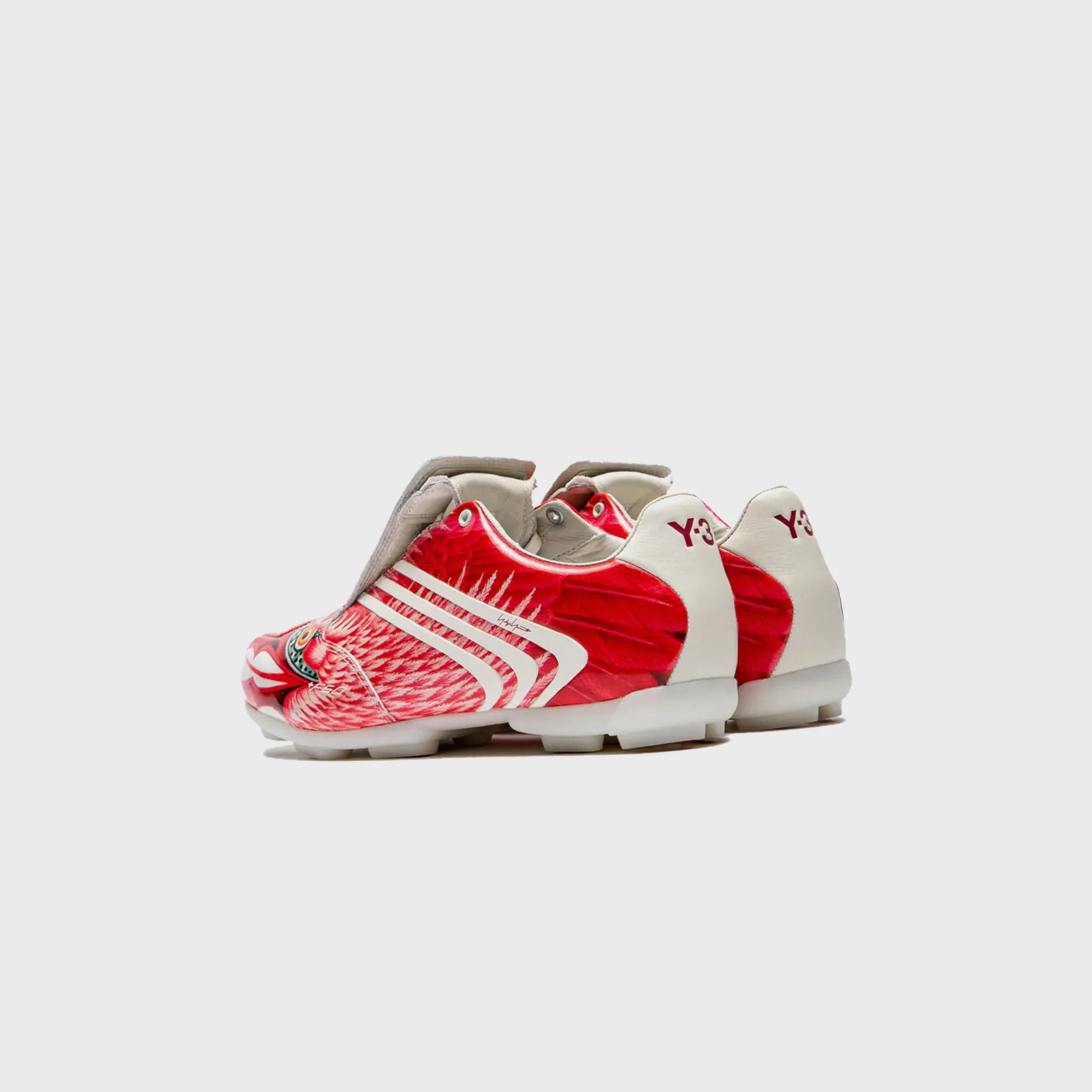 adidas x Y-3 F50 Tunit - Off White / Active Maroon - Image 4