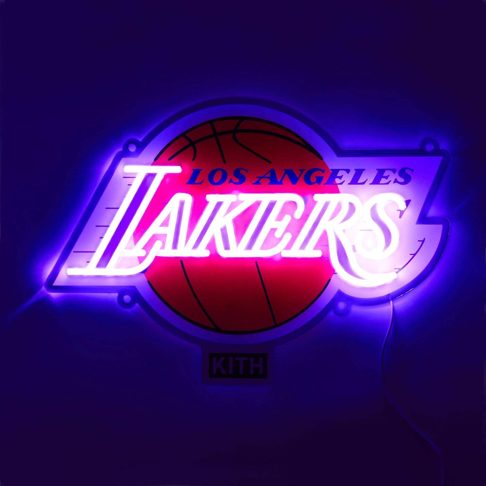 Kith & Yellowpop for NBA All-Star Los Angeles Lakers Neon Sign - Image 2